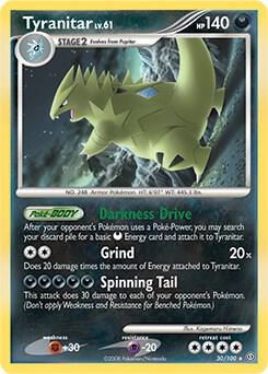 Pokemon "Tyranitar" 30/100 Holo