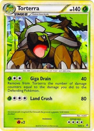 Pokemon "Torterra" 10/95 Cracked Ice Holo
