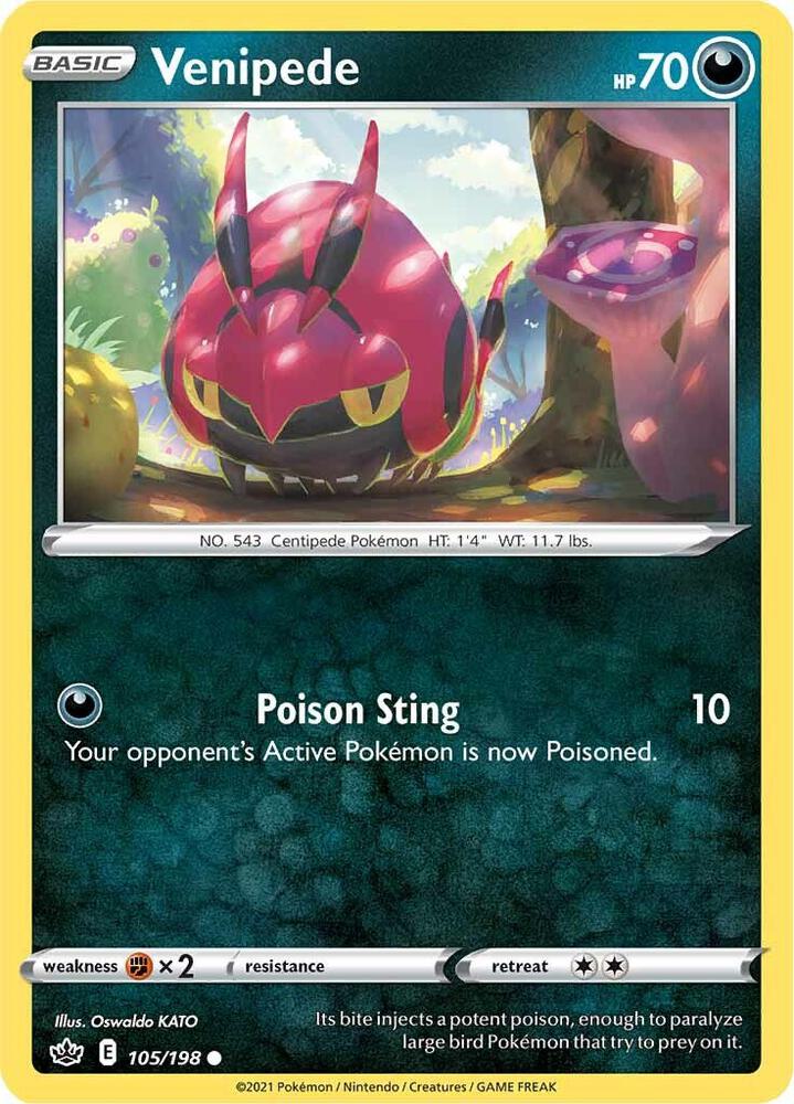 Pokemon "Venipede" 105/198