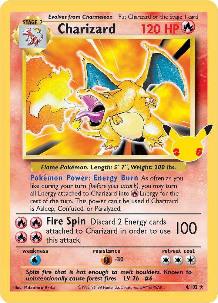 Pokemon "Charizard" 4/102 Holo