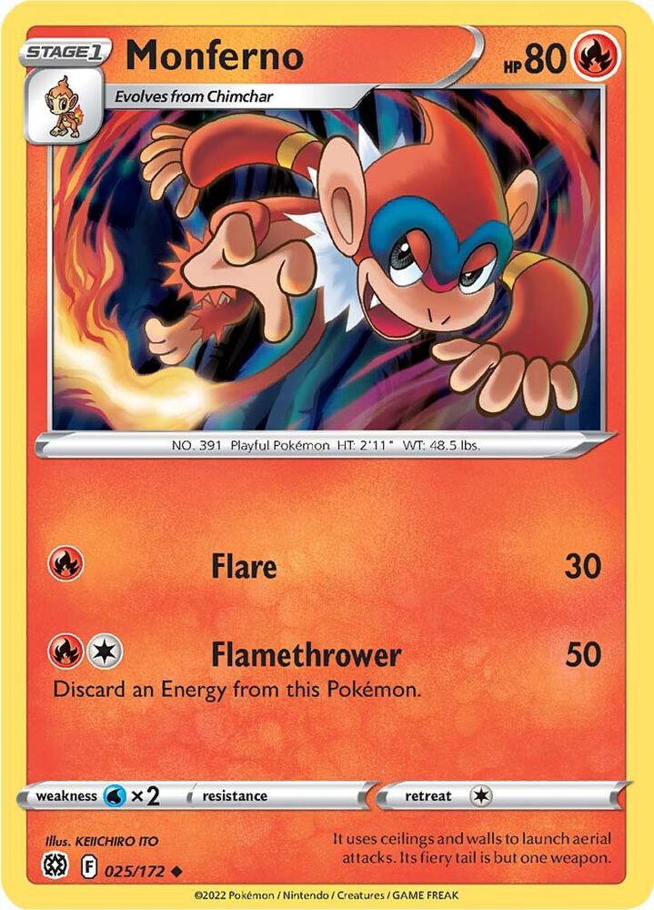 Pokemon "Monferno" 025/172