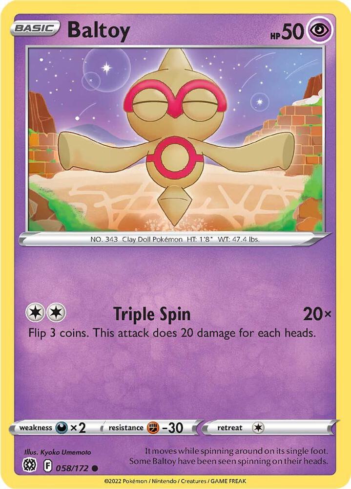 Pokemon "Baltoy" 058/172