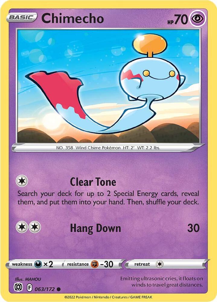 Pokemon "Chimecho" 063/172