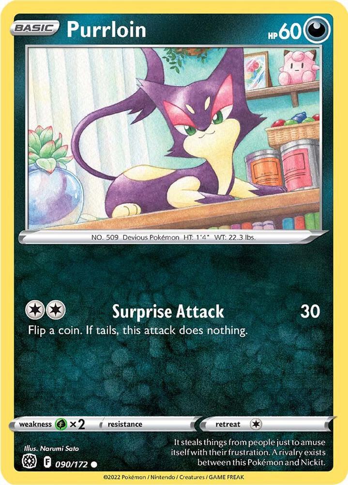 Pokemon "Purrloin" 090/172