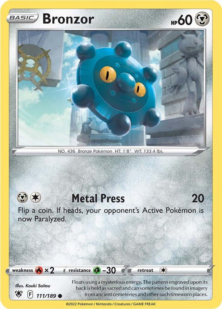 Pokemon "Bronzor" 111/189