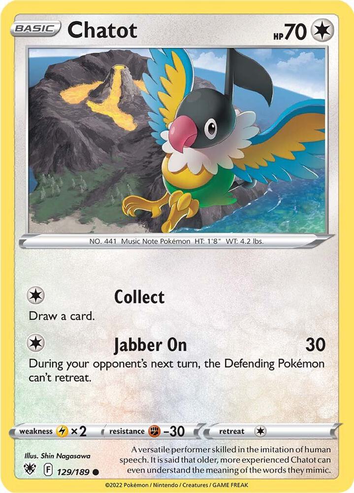 Pokemon "Chatot" 129/189