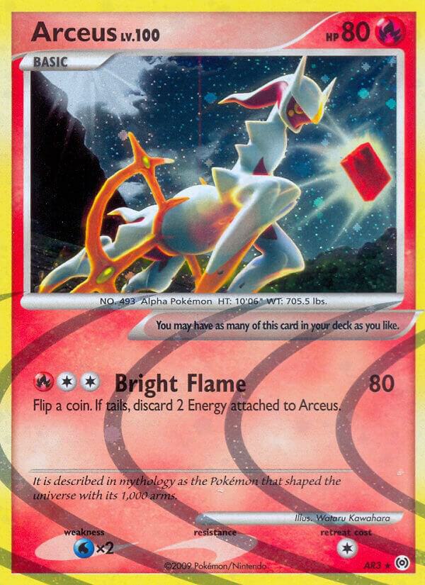 Pokemon "Arceus" AR3 Holo