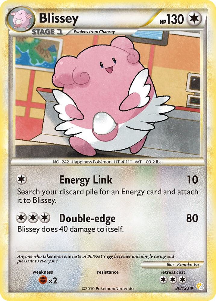 Pokemon "Blissey" 36/123 Reverse Holo