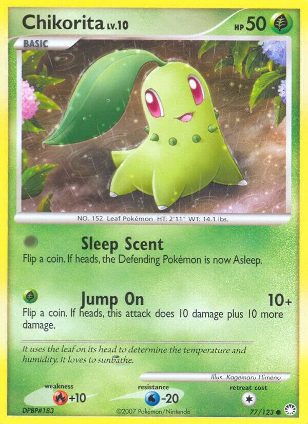 Pokemon "Chikorita" 77/123