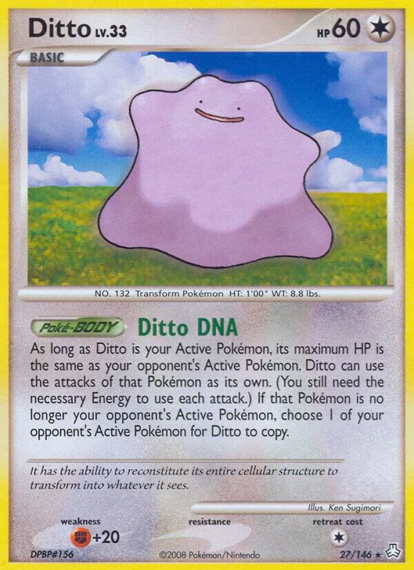 Pokemon "DItto" 27/146 Reverse Holo