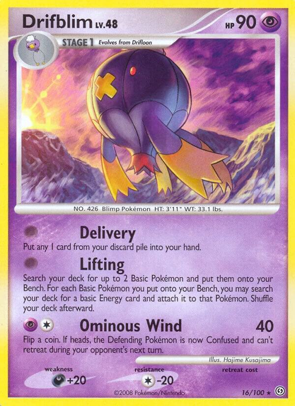 Pokemon "Drifblim" 16/100 Reverse Holo