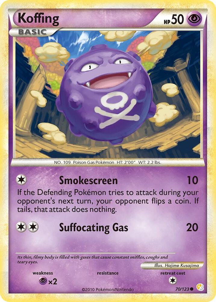 Pokemon "Koffing" 70/123 Reverse Holo