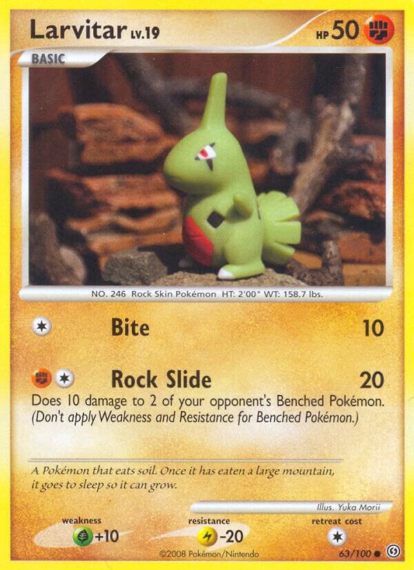 Pokemon "Larvitar" 63/100