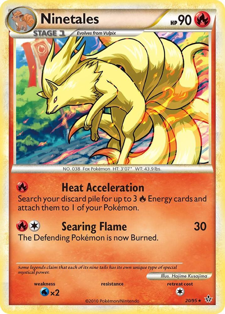 Pokemon "Ninetales" 20/95 Reverse Holo