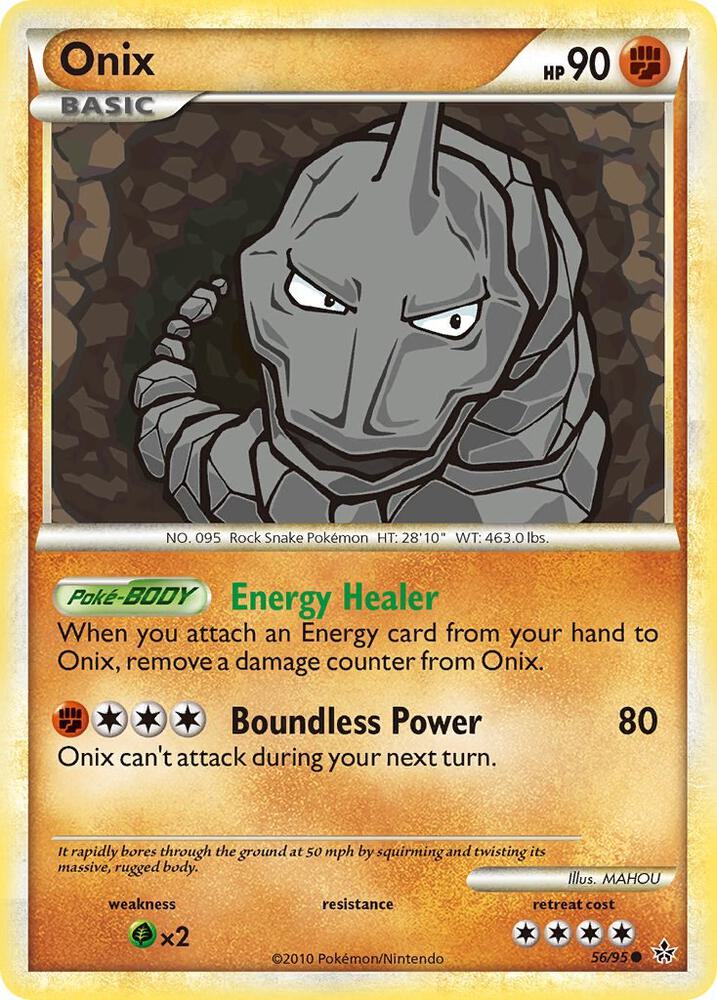 Pokemon "Onix" 56/95