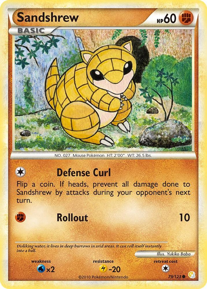 Pokemon "Sandshrew" 79/123