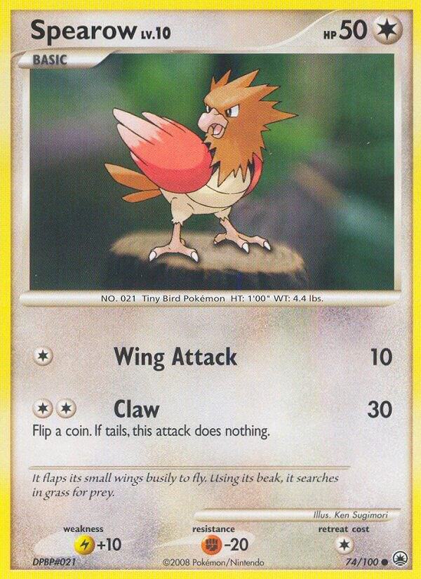 Pokemon "Spearow" 74/100