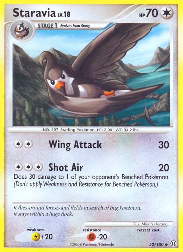 Pokemon "Staravia" 52/100