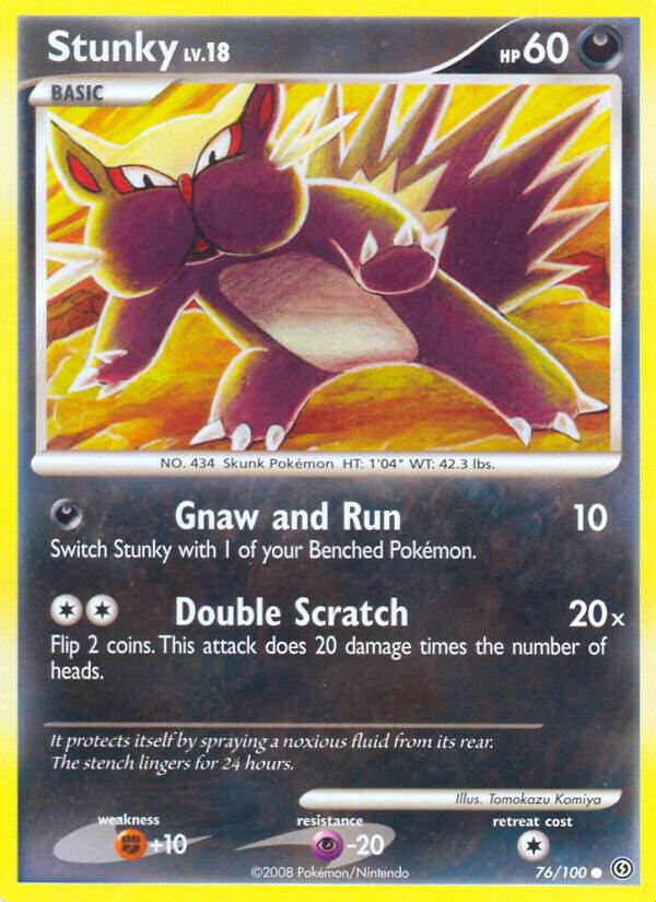 Pokemon "Stunky" 76/100