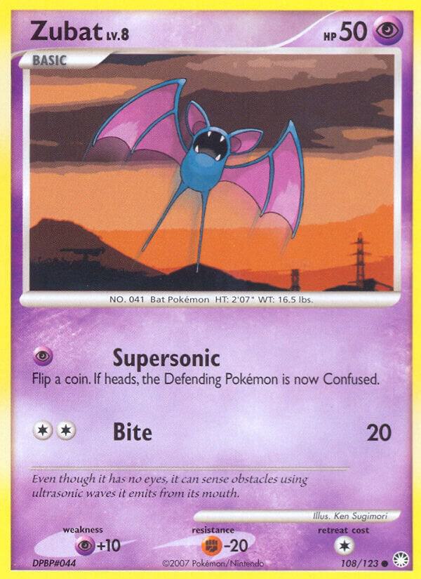 Pokemon "Zubat" 108/123