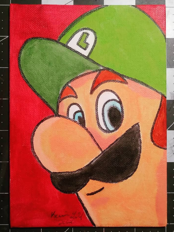 Luigi Painting