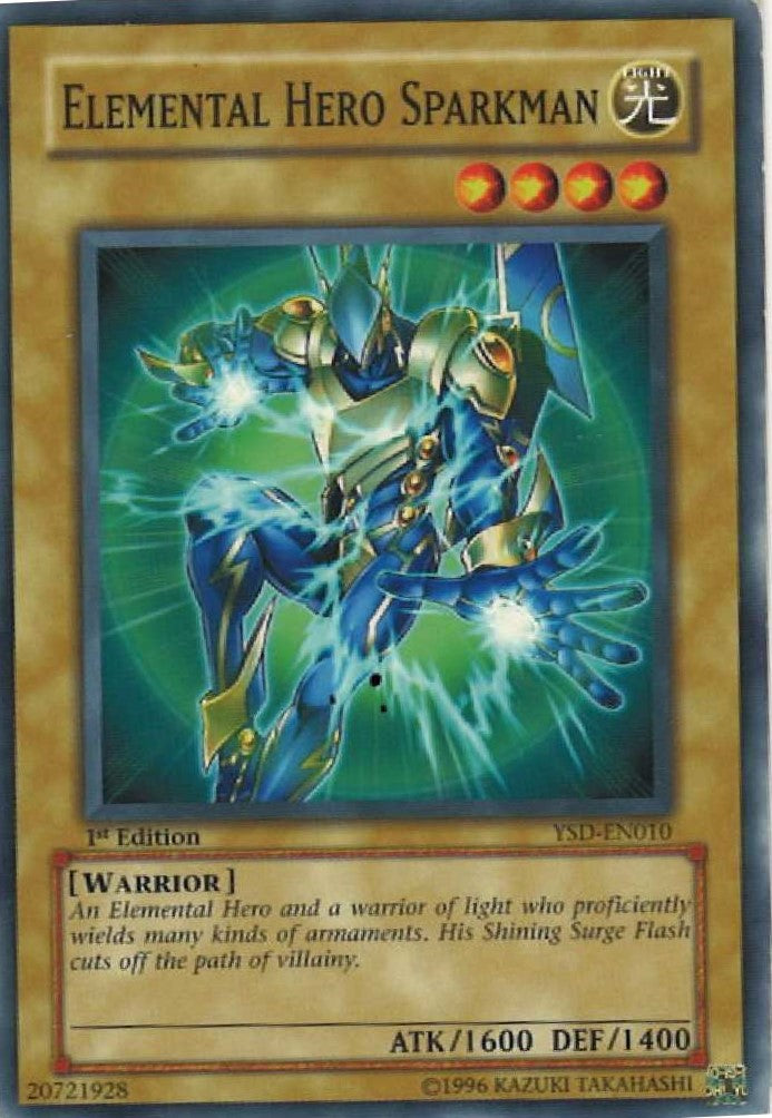 Yu-Gi-Oh "Elemental Hero Sparkman" YSD-EN010