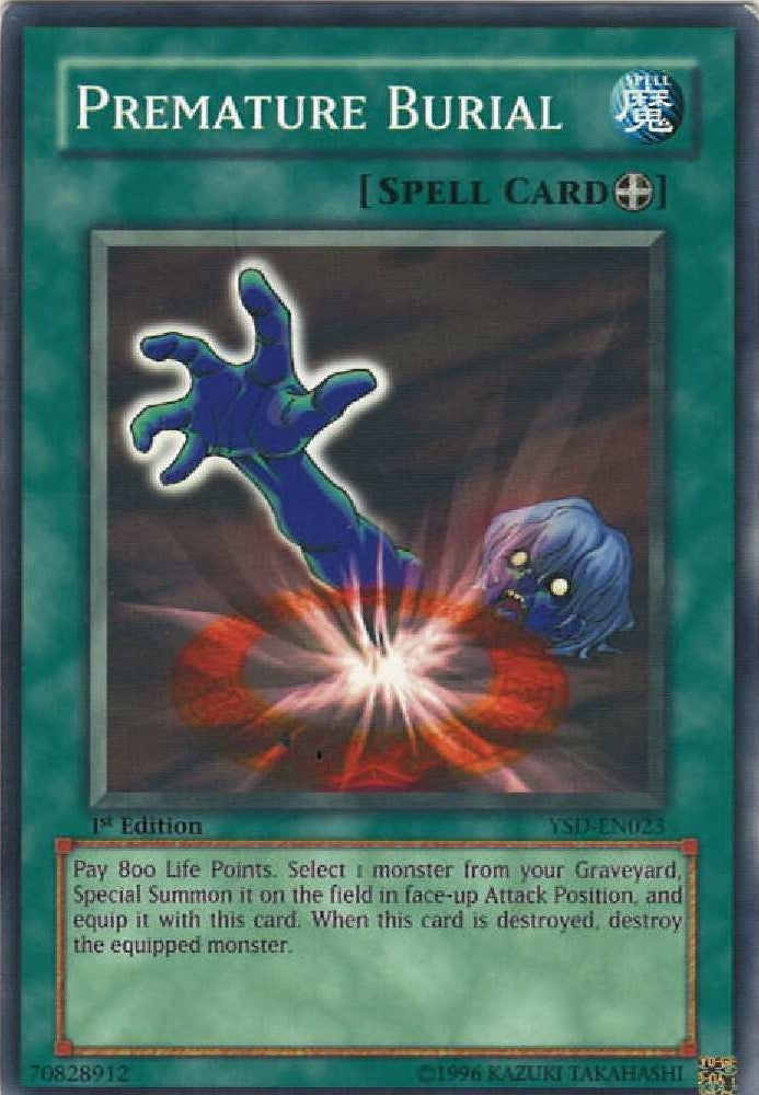 Yu-Gi-Oh "Premature Burial" YSD-EN023