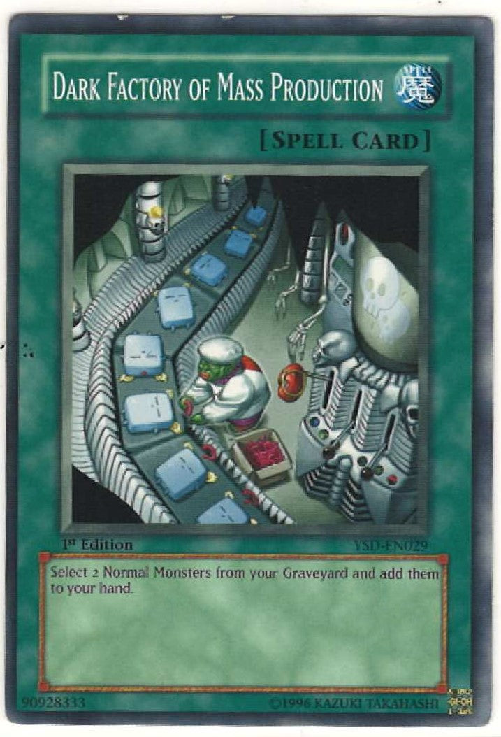 Yu-Gi-Oh "Dark Factory of Mass Production" YSD-EN029