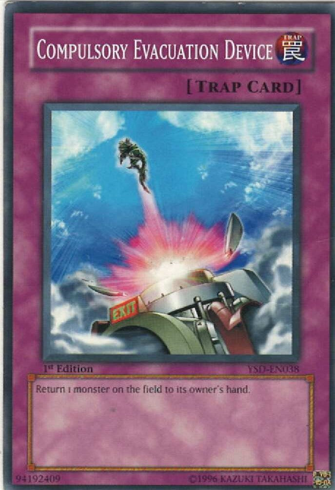 Yu-Gi-Oh "Compulsory Evacuation Device" YSD-EN038